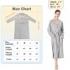 Catalonia Womens Comfy Lightweight Summer Long Robe, Ultra-Soft Breathable Bathrobe with Pockets, Shawl Collar Women Matching Robes, Gift for Moms - 2 of 4