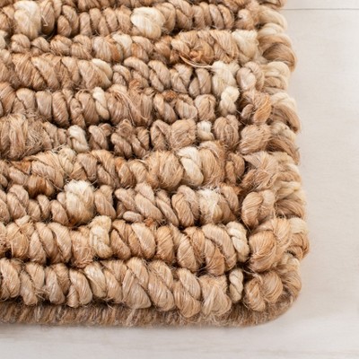 Hand-Knotted Natural Ivory Wool Bohemian Area Rug 2' x 3'