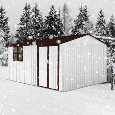 Metal garden sheds 10ftx12ft outdoor storage sheds with window
