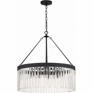 Crystorama Lighting Emory 8 - Light Chandelier in  Black Forged - 1 of 4