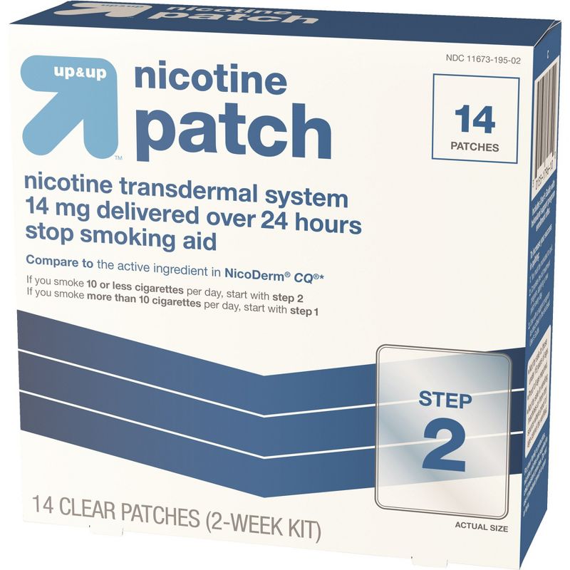 Nicotine Stop Smoking Aid Clear Patches Step 2 - 14ct - up &#38; up&#8482;, 4 of 5