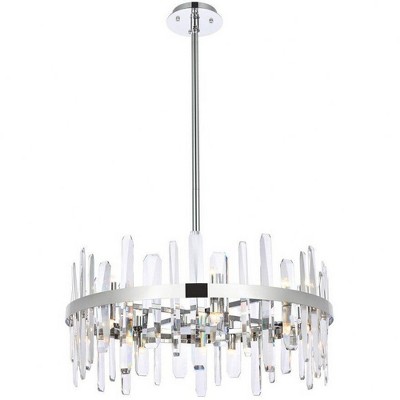 Elegant Lighting Serena 14 - Light Pendant in  Chrome