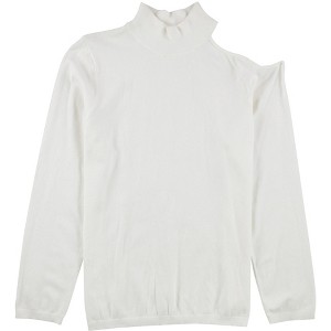 I.N.C International Concepts Womens One Shoulder Pullover Sweater, White, Large - 1 of 2