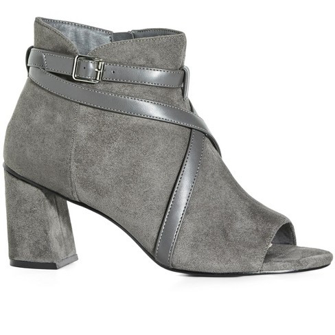 Women's Wide Fit Carrie Shootie - steel | CITY CHIC - image 1 of 4