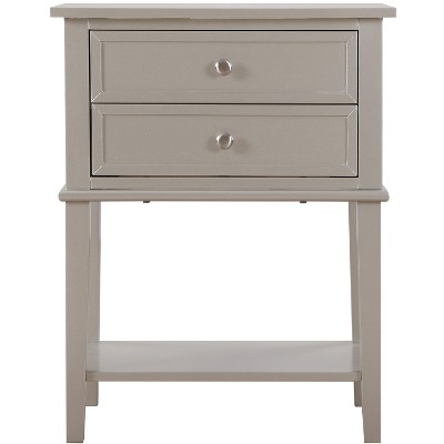 Passion Furniture Newton 2-Drawer Nightstand (28 in. H x 22 in. W x 16 in. D)