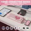 MaseiKar B75 PRO Wireless Mechanical Keyboard,75% Layout,Hot Swap Gasket Custom Structure,RGB Backlit,Bluetooth/Type-C/2.4G - 2 of 4