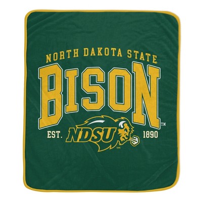 NCAA North Dakota State Bison Vintage Arch Block Flannel Fleece Blanket
