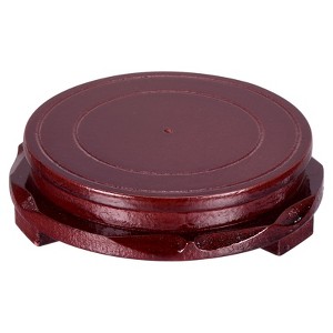 Unique Bargains Round Rotatable Decor Planter Display Stand for Table Lamp Teapot Base - 1 of 4