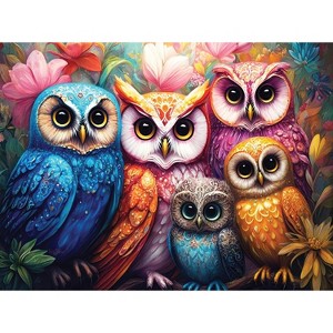 Sunsout Whimsical Owls 1000 pc Jigsaw Puzzle 28134 - 1 of 4