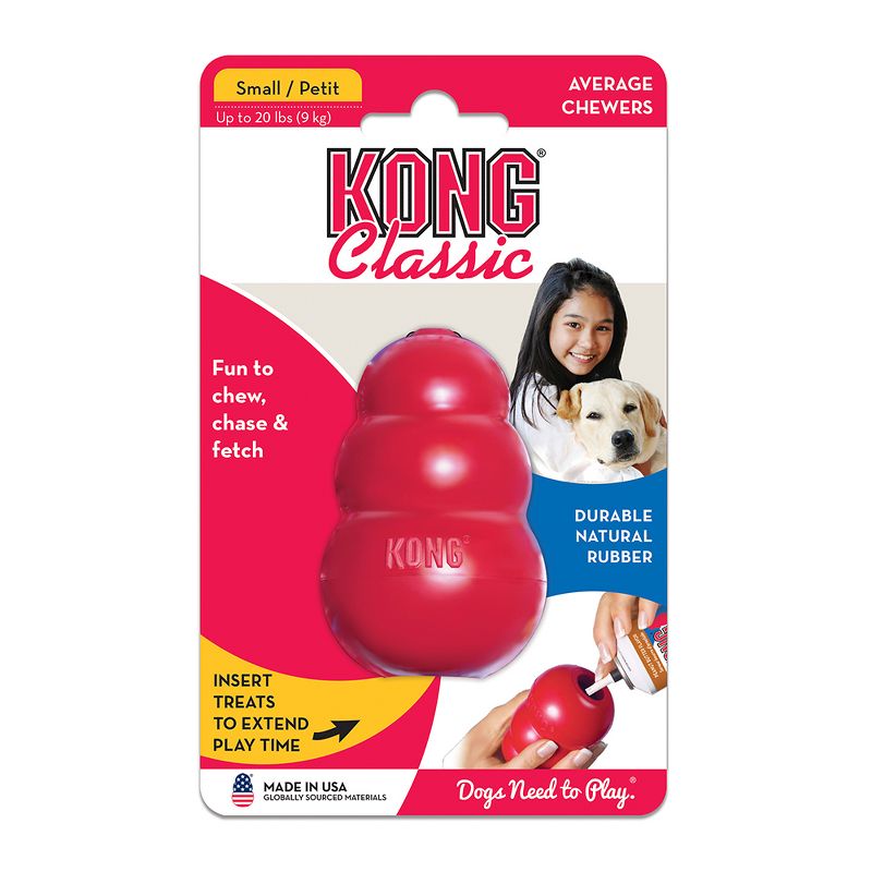 KONG Refillable Classic Chew Dog Toy - Red, 4 of 16