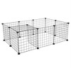 EcoSummer 12PCS Adjustable Metal Pet Playpen for Small Pets, 56×28×14" Indoor/Outdoor Exercise Fence with Non-Slip Feet. - 4 of 4