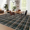 Modern Geometric Striped Area Rug Machine Washable Rugs - 3 of 4