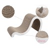 THE LICKER STORE Kona Modern Cardboard Double-Sided Wave Cat Scratcher with Catnip - 3 of 4
