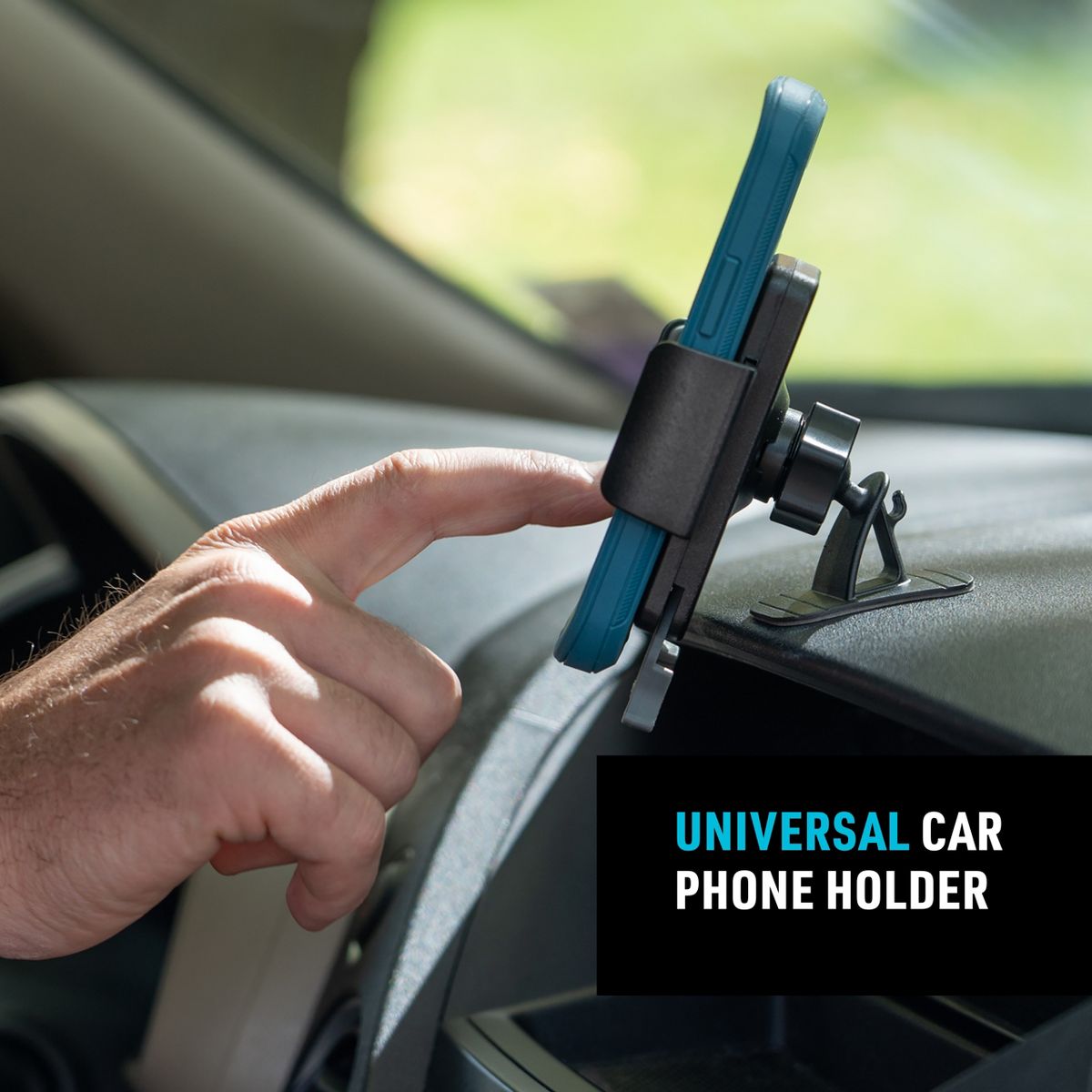 Nite Ize Squeeze Universal Dash Mount - Phone Holder & Mount for Car Dashboard - Cell Phone Accessories with Universal Design - Black - thumbnail 3