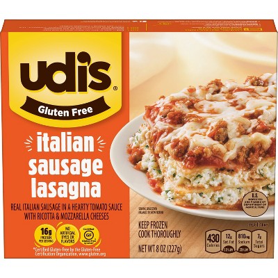 Udi's Gluten Free Frozen Italian Sausage Lasagna - 8oz