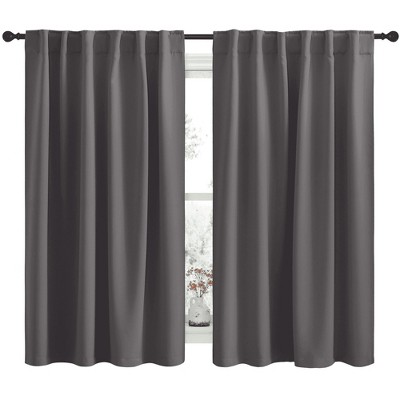 NICETOWN Backtab & Rod Pocket Blackout Thermal Curtain Panels, Set of 2
