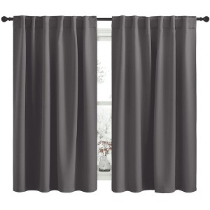 NICETOWN Backtab & Rod Pocket Blackout Thermal Curtain Panels, Set of 2 - 1 of 4