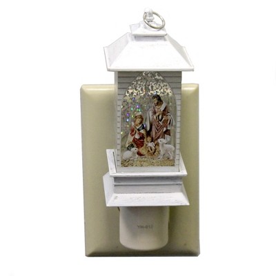 6.25 In Holy Family Night Light Arched Window Sheep Projector Nightlights
