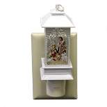 Christmas Holy Family Night Light  -  One Night Light 6.25 Inches -  Arched Window Sheep  -  58699  -  Plastic  -  White
