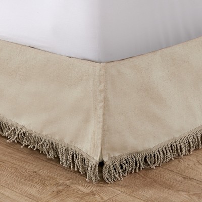 Nina Hessian Tassel Dust Ruffle - Levtex Home
