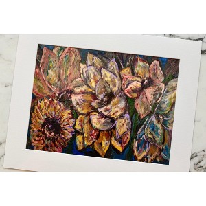 The Pink Picket Fence - Hand-Signed Art Print “Over Performing” – 16x20 Matted Wall Art – Fine Art Reproduction from Oil Painting by Kallen - 1 of 4