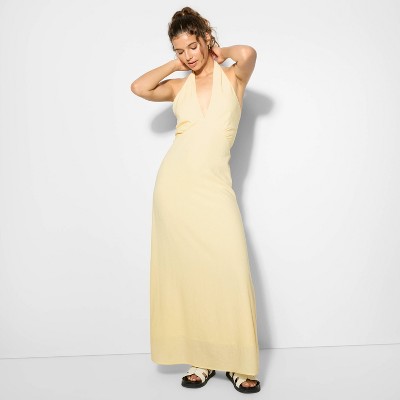 Women's Maxi A-Line Dress - Wild Fable™ Yellow