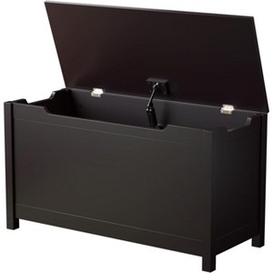 Wooden Toy Box Storage With Safety Hinge, Lid Storage Bench For Bedroom Living Room Playroom Boys & Girls, Toddlers Toy Storage Chest - 1 of 4