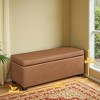 Storage Ottoman Bench, Bedroom Bench with Storage Entryway Bench, Ottoman with Storage Safety Hinges, Loads 660 lb - 3 of 4