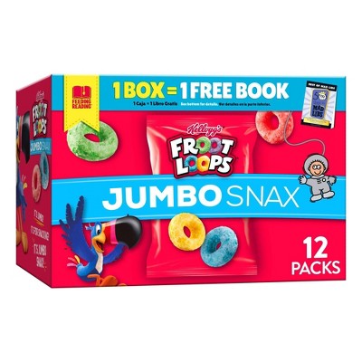 Kellogg's Snax Froot Loops Jumbo Caddy Cereal - 5.4oz