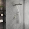 CASAINC 22'' Wall Mounted Rectangular Overhead Dual Function Shower System with Handheld Sprayer - 3 of 4