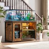 Besiost 55-75 Gallon Rectangle Aquarium Stand with Power Outlets & LED Light, Fish tank stand - 3 of 4