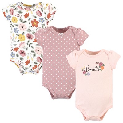 Hudson Baby Infant Girl Cotton Bodysuits, Bonita : Target