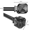 Versailles Scencillo Boxy Steel Heavy Duty Curtain Rod Set for Windows Bronze - 3 of 4