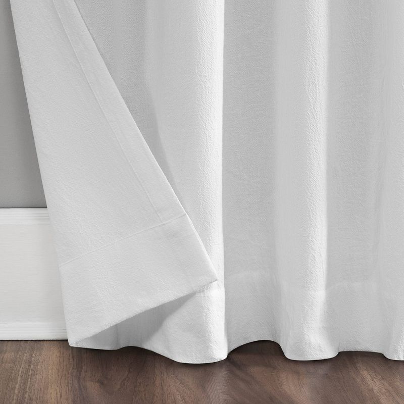 Washed Cotton Twist Tab Light Filtering Curtain Panel - Archaeo, 5 of 15