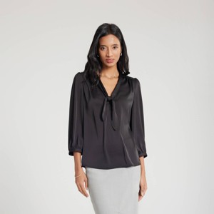 Women's Tie Front Blouse - A New Day™ - 1 of 4