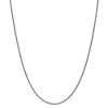 Black Bow Jewelry 1.4mm 14k White Gold Solid Diamond Cut Spiga Chain Necklace - 3 of 4