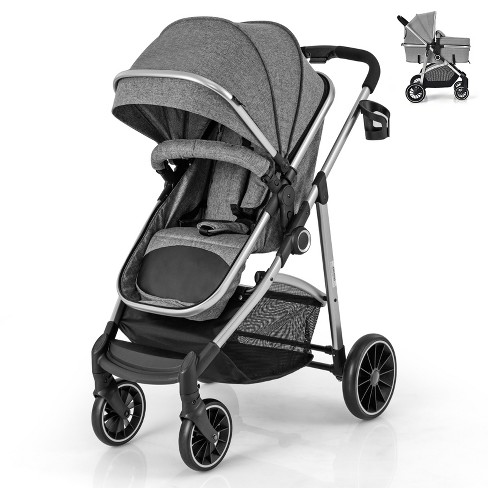 Infans 2 in 1 Convertible Baby Stroller High Landscape Infant Stroller Grey - image 1 of 4