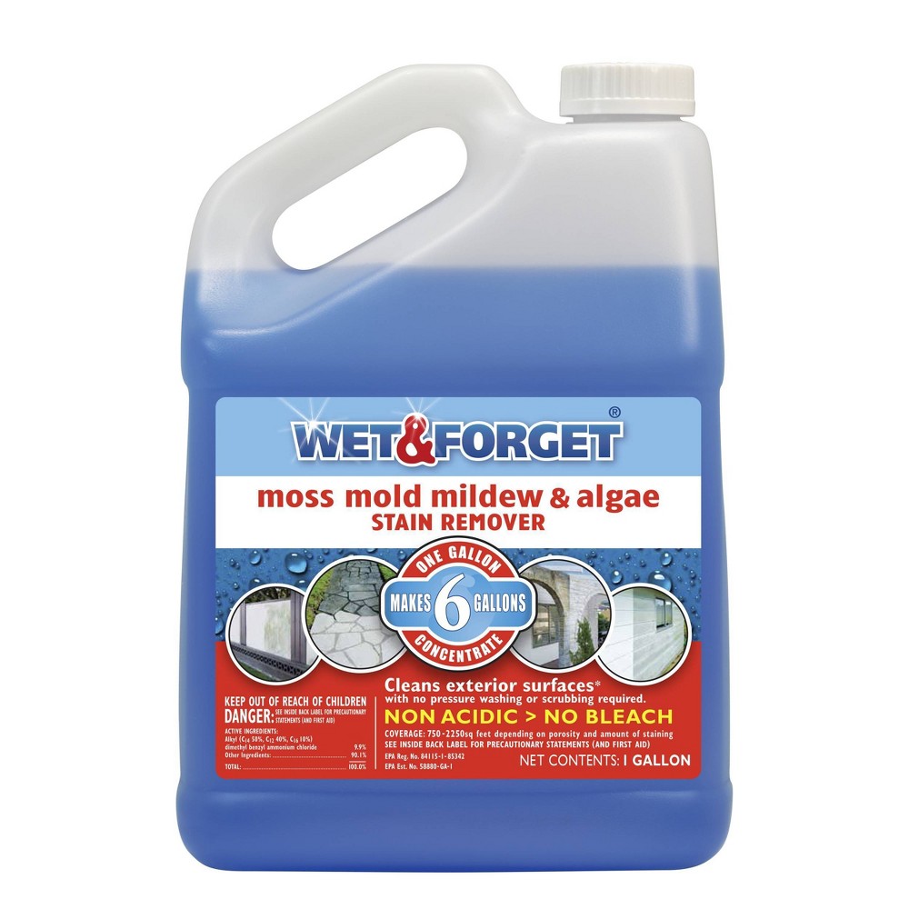 UPC 879288000060 product image for Wet & Forget Moss Mold Mildew & Algae Stain Remover - 1 Gallon | upcitemdb.com