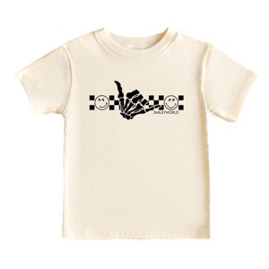 SmileyWorld Skeleton Hang Loose - Youth Short Sleeve Graphic T-Shirt and Toddler Short Sleeve Graphic T-Shirt - 1 of 4