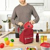 OPUX Insulated Lunch Box Boys Girls Kids Teens, Leakproof Cooler Bag Women Men Adults, Backpack Shape Tote, Back to School Gift - 3 of 4