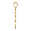 Black Bow Jewelry 14k Yellow & Rose Gold with White Rhodium Girl Pendant, 14mm - 2 of 4