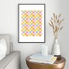 Iveta Abolina Eclectic Checker Check Cream Metal Framed Art Print - Deny Designs - 2 of 4