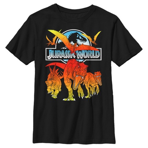 Boy's Husky Jurassic World Fallen Kingdom Fire Dinosaurs - Black ...