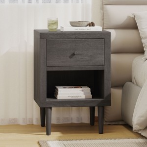 NicBex 1-Drawer Nightstand Wooden Beside Table with Storage Cabinet End Table for Bedroom, Living Room, Study - 1 of 4