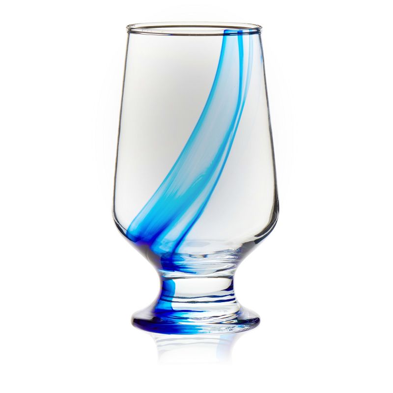 Libbey Blue Ribbon Goblet Beverage Glasses, 12.8-ounce, Set of 8, 4 of 5