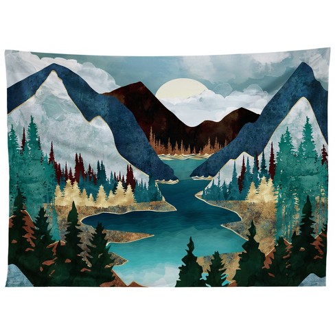 Spacefrogdesigns River Vista 60 X 80 Tapestry Society6 Target