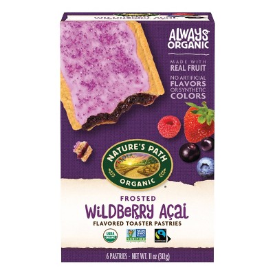 Nature's Path Organic Toaster Pastries Frosted Wildberry Acai - 6ct