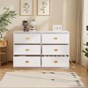 6-Drawer Baby Changing Dresser w/ Power Outlets, Nursery Dresser w/ Removable Changing Top&Pad, MDF Wood Baby Organizer - 4 of 4