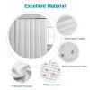 LunaLulinlk Waffle Shower Curtain, White Shower Curtain with Waffle Weave - 3 of 4