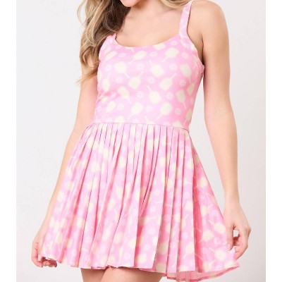 Women's Pickleball Shorty Romper - Peach Love